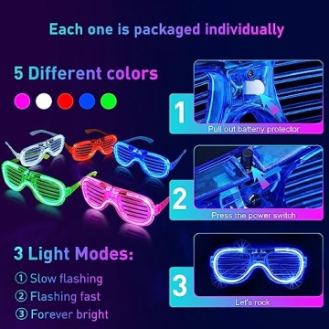 Glow in the Dark Party Supplies Set - 136 PCS
