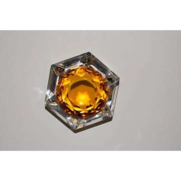 Luxurious Crystal Dappen Dish - Stylish Dappen Dish With Lid for Acrylic Nail Liquid - Large 20ml Mo...