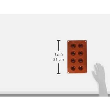 Silikomart Mould Half-Sphere, Orange, 50mm
