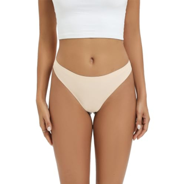 SweetSnow Women's Seamless Thong Underwear 10 Pack