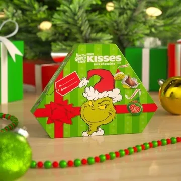HERSHEY'S KISSES Grinch Milk Chocolate Gift Box 6.5 oz