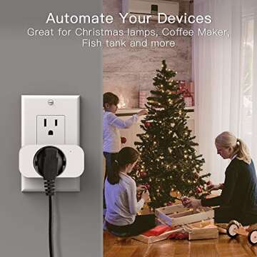 TREATLIFE 4 Pack Smart Plugs That Work with Alexa and Google Home, 7 Day Heavy Duty Programmable Tim...