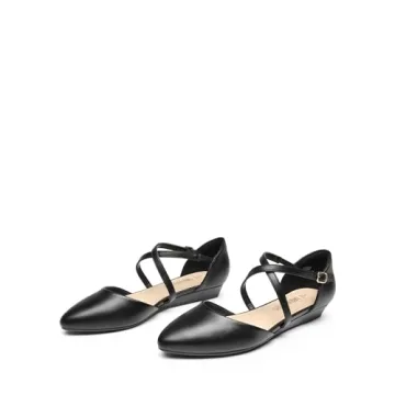 Stylish Pointed Toe Low Wedge Flats for Women