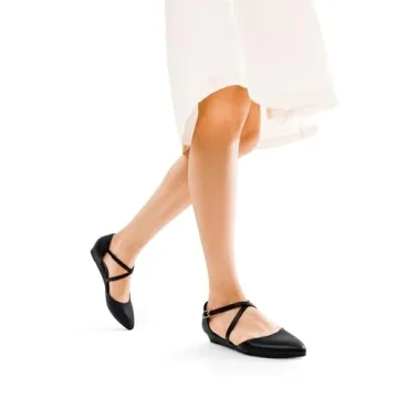 Stylish Pointed Toe Low Wedge Flats for Women