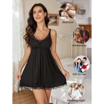 Avidlove Lace Chemise Nightgown for Romantic Evenings