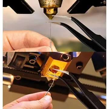 MUSCCCM 15 Pcs 3D Printer Nozzle Cleaning Kit - Premium 3D Print Tweezers Removal Tool Kit Spatula Palette Knife for Cleaning Printers