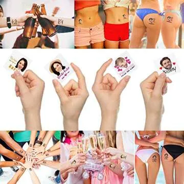 Custom Photo Temporary Tattoos for Parties & Weddings