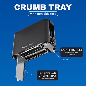 Elite Gourmet ECT118B Cool Touch Single Slice Toaster