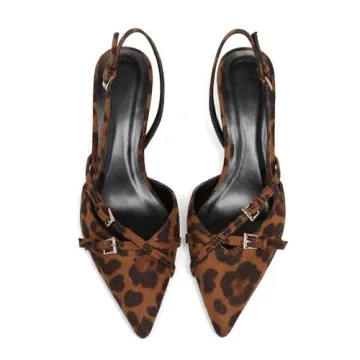Riekhany Elegant Slingback Kitten Heels for Women