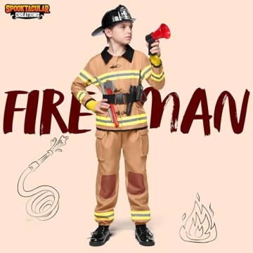 Spooktacular Creations Firefighter Costume for Kids