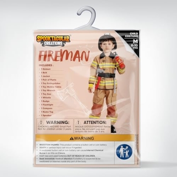 Spooktacular Creations Firefighter Costume for Kids