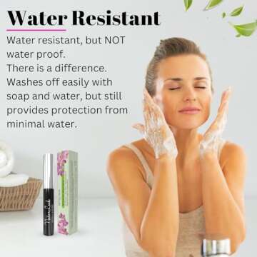 Fifth & Skin NATURLASH Natural Mascara (BLACK) - Hypoallergenic Mascara for Sensitive Eyes – Vegan & Cruelty Free Mascara – Gluten Free - Paraben Free - Nourish, Lengthen & Thicken