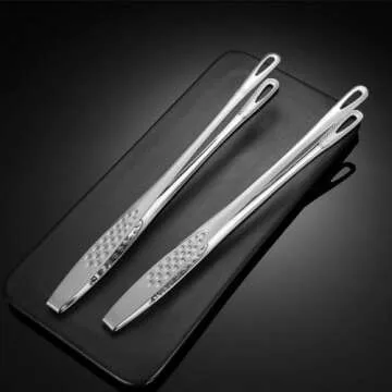 Stainless Steel Cooking Tongs for Grill and Kitchen