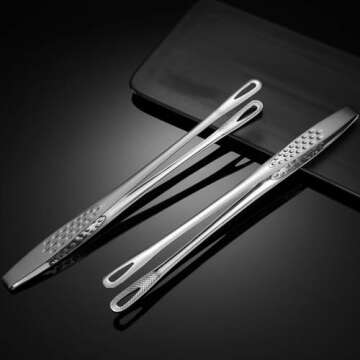 Stainless Steel Cooking Tongs for Grill and Kitchen