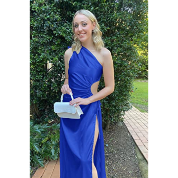 PRETTYGARDEN Women's Satin Maxi Dress for Summer Events