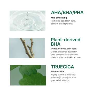 SOME BY MI AHA BHA PHA 30 Days Miracle Truecica Clear Pad - 70 Pads, 4.22Oz - Mild Exfoliating Toner Pads for First Skin Care Step - Daily Blackhead Removing Pore Minimizer for Face - Korean Skin Care
