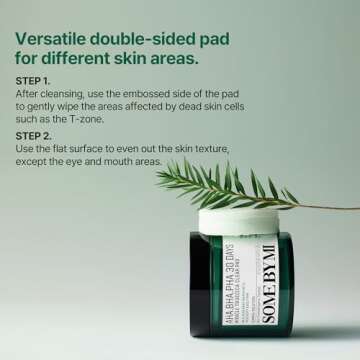 SOME BY MI AHA BHA PHA 30 Days Miracle Truecica Clear Pad - 70 Pads, 4.22Oz - Mild Exfoliating Toner Pads for First Skin Care Step - Daily Blackhead Removing Pore Minimizer for Face - Korean Skin Care