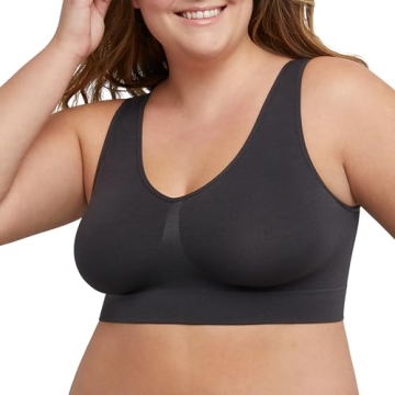 JUST MY SIZE Women's Pure Comfort Plus Size MJ1263 Bras in Black - 3X-Large