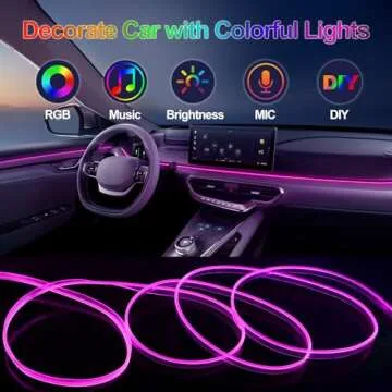 YUGUANG Car LED Strip Lights for Vibrant Interior Ambiance