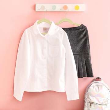 HOUSE DAY Velvet Baby Hangers 50 Pack, Premium Children's Hangers for Baby, Infant & Toddler Clothes, Durable Non Slip Baby Felt Hangers Beige, 11 Inch Baby Hangers for Closet, Ideal for Everyday Use