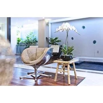 boohugger Bamboo Side Table - Stool - Plant Stand - Accent Table - Indoor/Outdoor Use