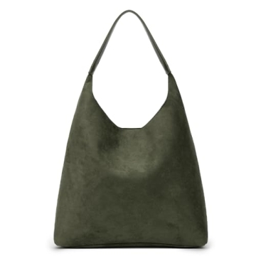 YFGBCX Faux Suede Work Tote Bag - Stylish and Spacious Hobo Handbag