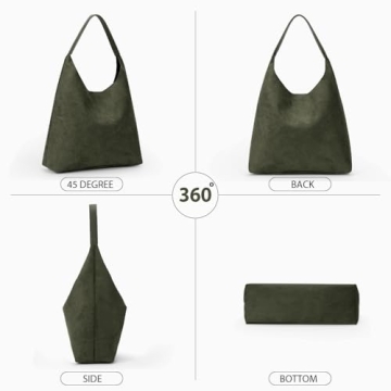 Chic YFGBCX Faux Suede Work Tote Bag for Women