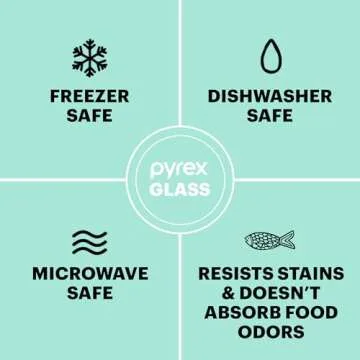 Pyrex Freshlock (4-Pack) Mixed Sized Glass Food Storage Containers Set, Airtight & Leakproof Locking Lids BPA-Free, Meal Prep Containers Set, Freezer Dishwasher Microwave Safe