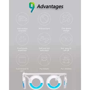 LSYEE Anti- Motion Sickness Glasses,Motion Sickness Bands(Random Color),Motion Sickness Patch,Antiemetic,Three in One Package for Adults or Kids