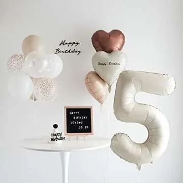 Stylish Number 5 Balloon for Celebrations and Events