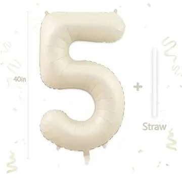 Stylish Number 5 Balloon for Celebrations and Events