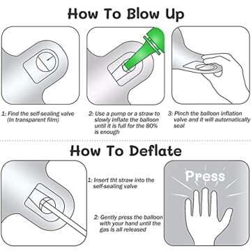 Stylish Number 5 Balloon for Celebrations and Events