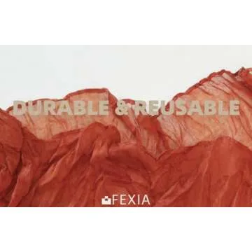 FEXIA Terracotta Cheesecloth Table Runner for Weddings