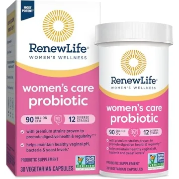 Renew Life Women's Probiotic Capsules - Support Vaginal, Urinary, Digestive Health, 90 Billion CFU, ...