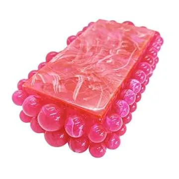 CUXVA Elegant Acrylic Clutch Purse for Women