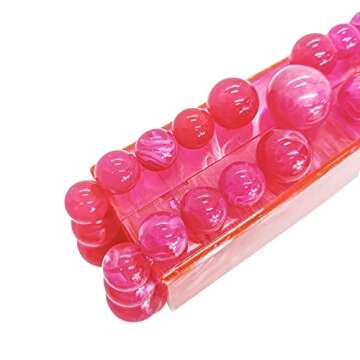 CUXVA Elegant Acrylic Clutch Purse for Women