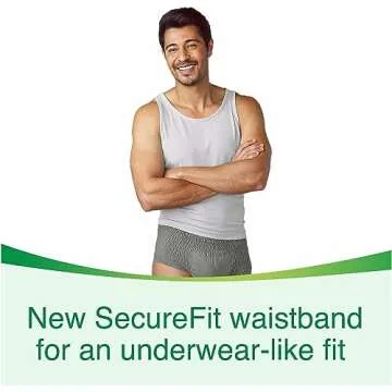 Depend Fit-Flex Extra Large Maximum Absorbency Underwear for Men, 80 Count