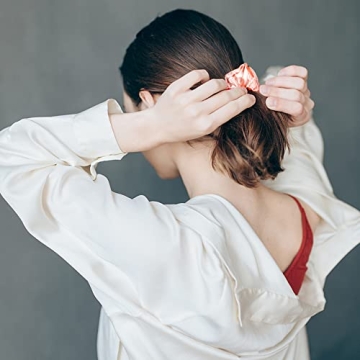 Luxurious Silk Scrunchies for Hair - 100% Mulberry Silk
