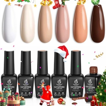 Beetles Gel Nail Polish Set 6 Nude Shades for Manicures