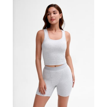 Stylish 2 Piece Workout Casual Tank Sets for Women