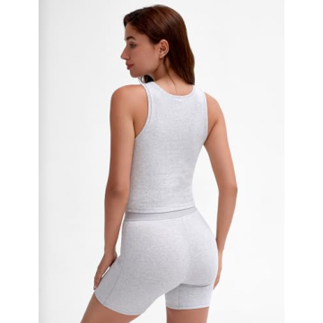 Stylish 2 Piece Workout Casual Tank Sets for Women