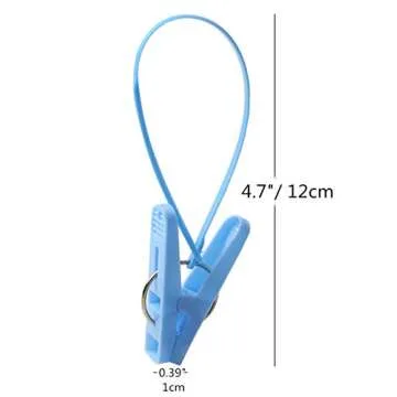 DurReus Windproof Clothes Hanger Clips - 24 Pack
