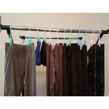 DurReus Windproof Clothes Hanger Clips - 24 Pack