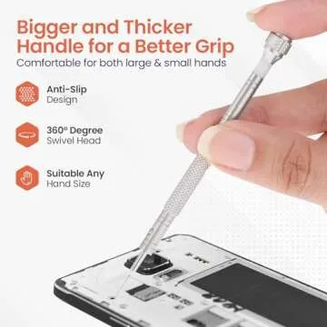 Wrist & Style Professional Screwdriver Kit by W&S for Watches, Glasses and Accessories: (10pc Tool Set) - to Adjust, Remove, Replace and Repair - Stainless Steel Professional - 10 Piece