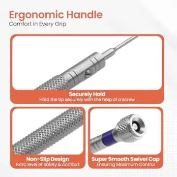 Wrist & Style Professional Screwdriver Kit by W&S for Watches, Glasses and Accessories: (10pc Tool Set) - to Adjust, Remove, Replace and Repair - Stainless Steel Professional - 10 Piece