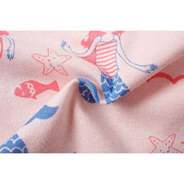 Baby Soft Cotton Panties Little Girls'Briefs Toddler Underwear 2T-3T Mermaid Mixed