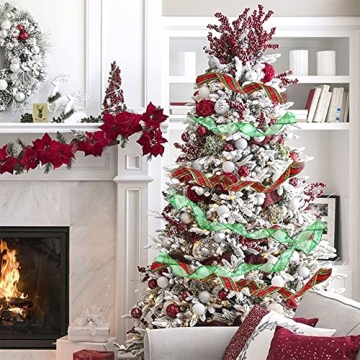 Vibrant Christmas Ribbons Set for Gifts and Crafts