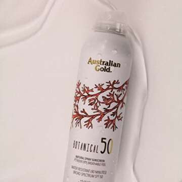 Australian Gold Botanical SPF 50 Natural Sunscreen Spray, Broad Spectrum Sunblock, Formulated with Antioxidants-Rich and Natural Native-Australian Ingredients, Citrus Oasis Fragrance, 6 Fl Oz