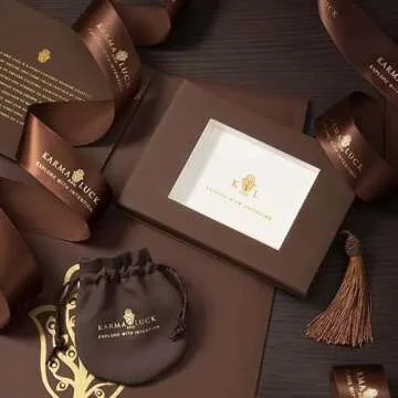 KARMA AND LUCK Spirit of Love - Genuine Garnet Stones 925 Sterling Silver- 18K Gold Plated Wrap Bracelet for Women with Gorgeous Heart Charms. Ready to Gift for Her. (Tourmaline)