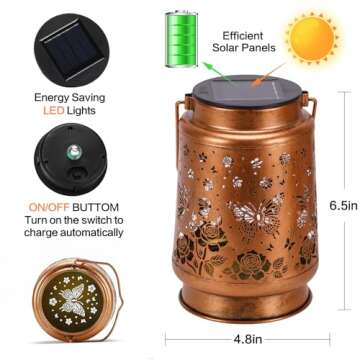 Butterfly Solar Lanterns for Beautiful Garden Decor